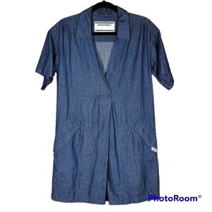 Onitsuka Tiger Denim Shirt Dress SZ M